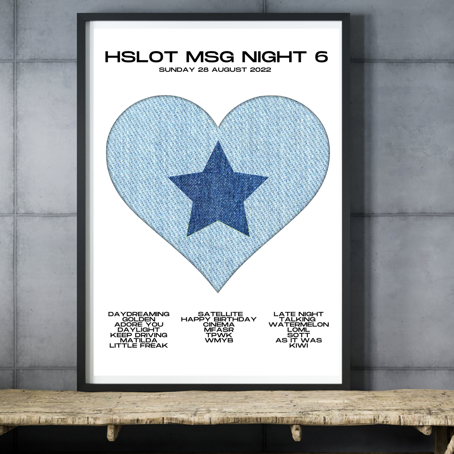 Love On Tour - HSLOT 2022 MSG New York N6 Show Poster Print - 2 styles | 3 sizes