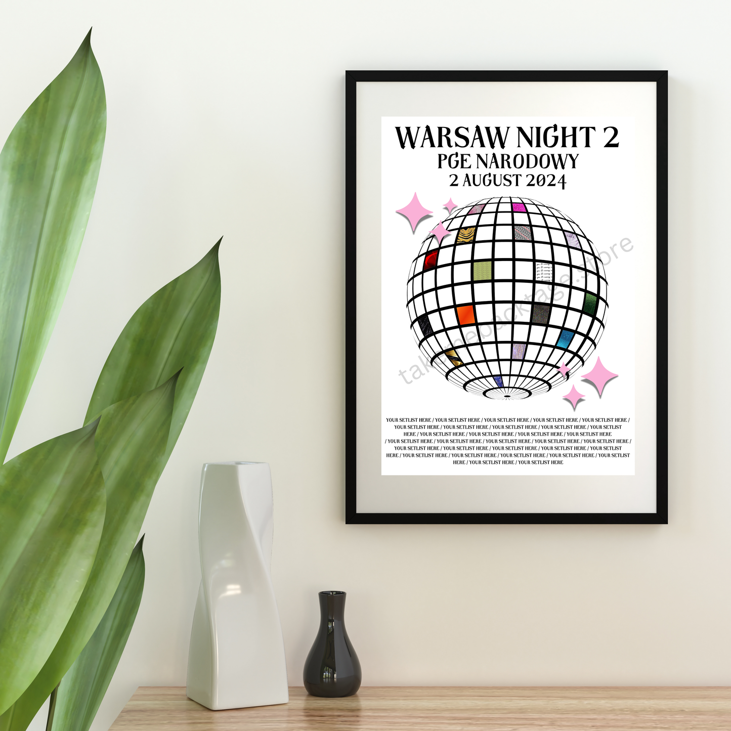 Eras Warsaw Setlist Show Posters | Print | 3 Sizes