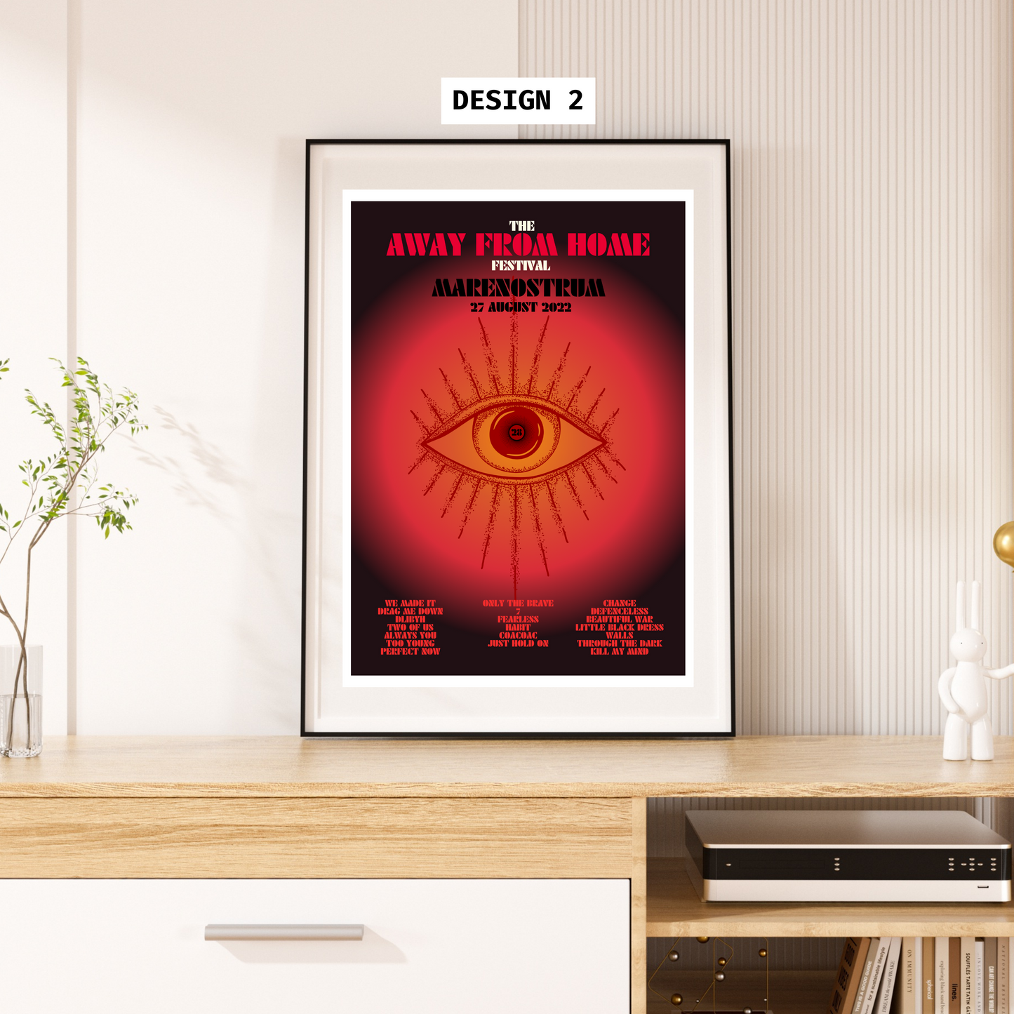 Away From Home Festival 2022 Setlist Print | AFHF | 2 designs