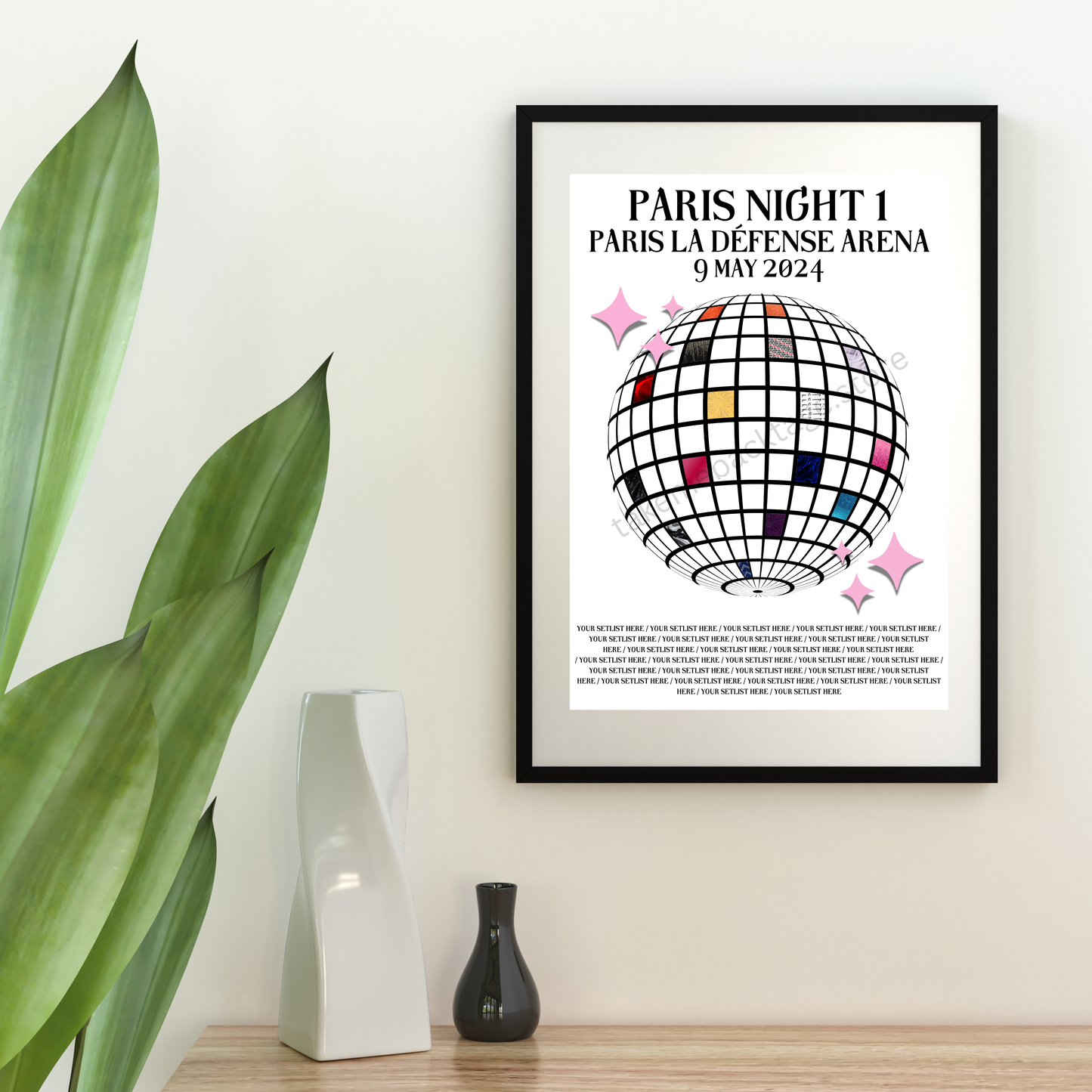 Eras Paris Setlist Show Posters | Print | 3 Sizes