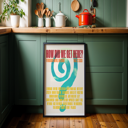 How Did We Get Here Helsinki Setlist Print | 5 sizes
