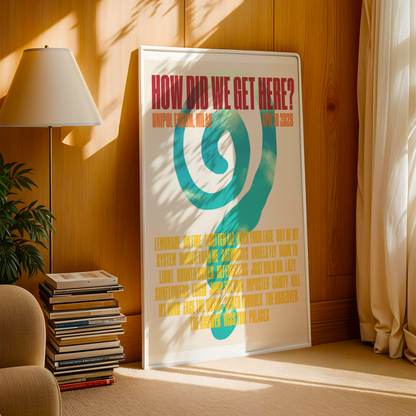 How Did We Get Here Milan Setlist Print | 5 sizes