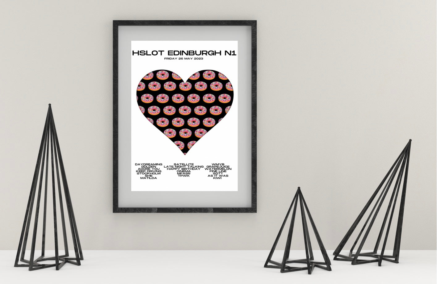 Love On Tour - HSLOT 2023 Edinburgh N1 Show Poster Print - 2 styles | 3 sizes