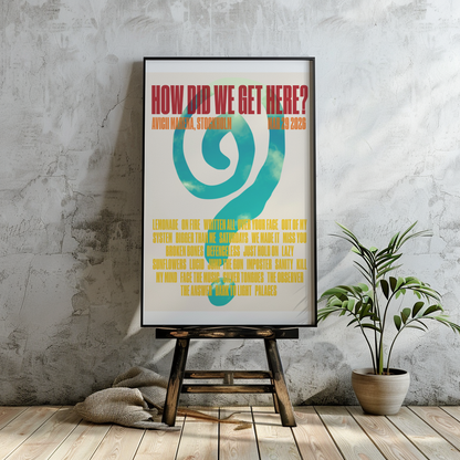 How Did We Get Here Stockholm Setlist Print | 5 sizes