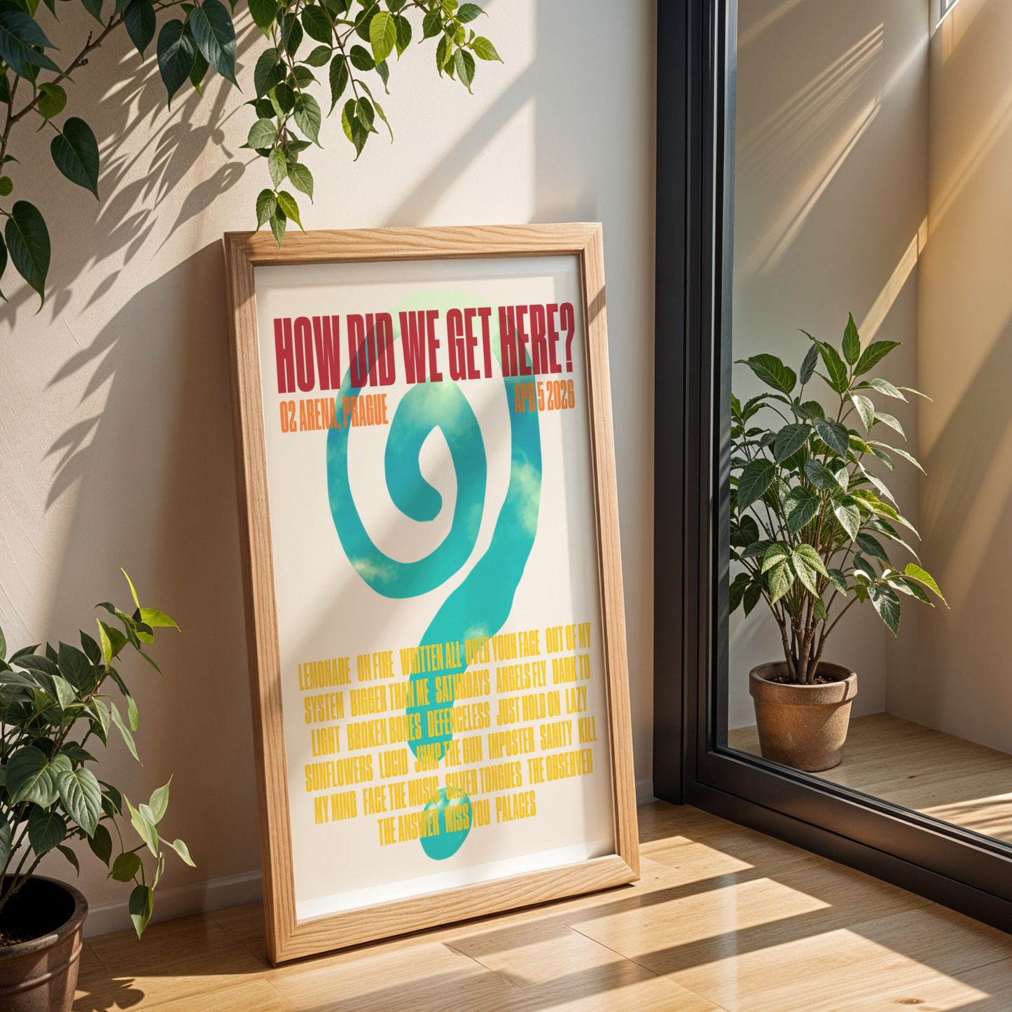 How Did We Get Here Prague Setlist Print | 5 sizes