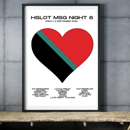 Love On Tour - HSLOT 2022 MSG New York N8 Show Poster Print - 2 styles | 3 sizes