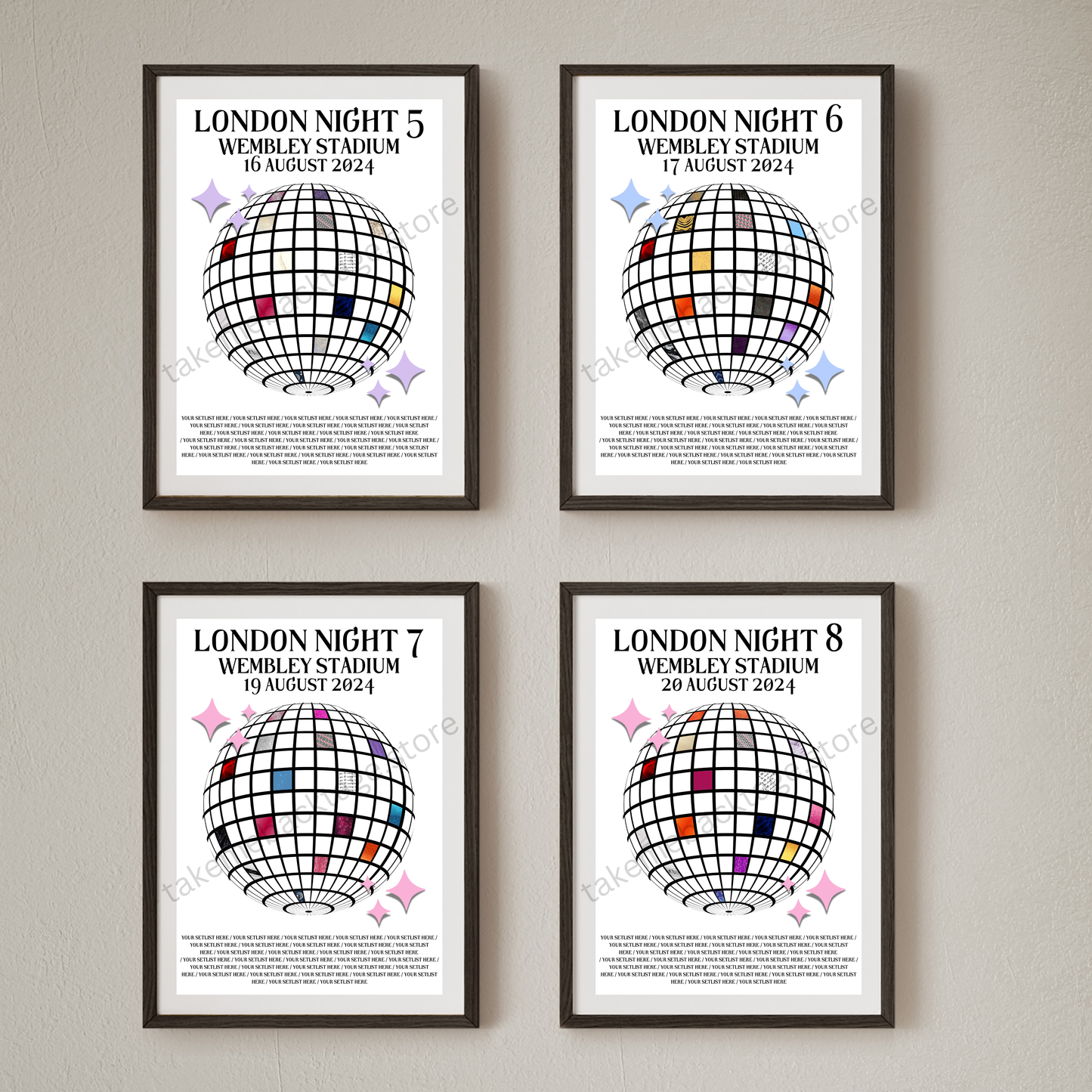 Eras London Setlist Show Posters | Print | 3 Sizes