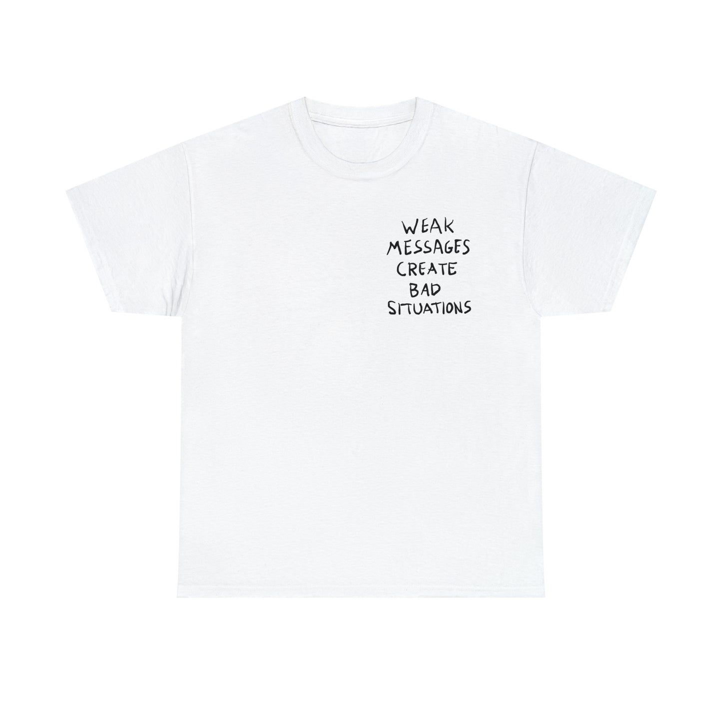 Matty Healy Weak Messages Tattoo Cotton Tee (The 1975)