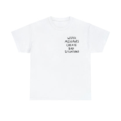 Matty Healy Weak Messages Tattoo Cotton Tee (The 1975)