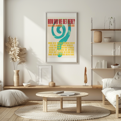 How Did We Get Here Birmingham Setlist Print | 5 sizes