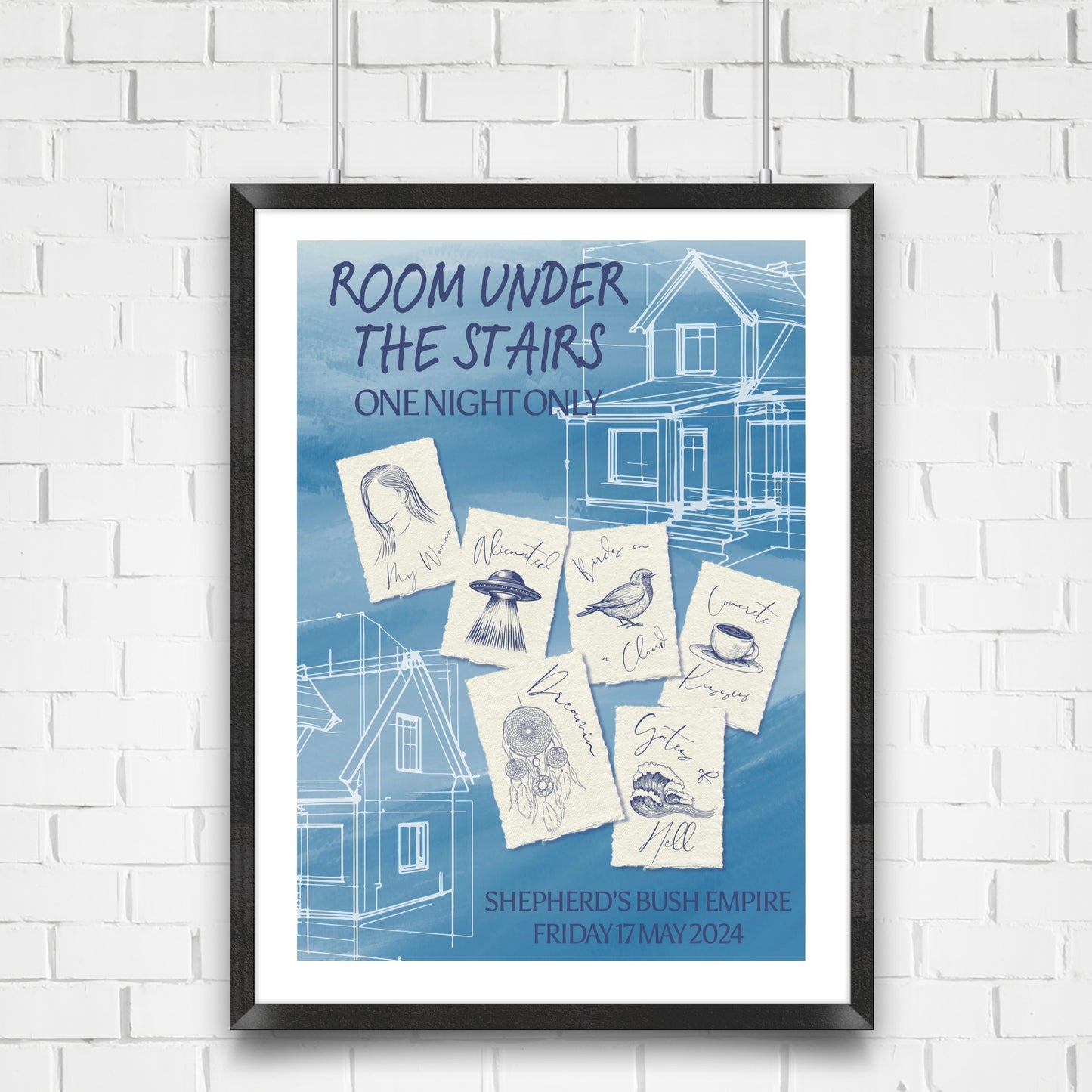 Zayn London ONO Setlist Print | Room Under The Stairs