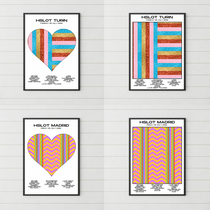 HSLOT 2022 Europe Setlist Posters | All Shows | 3 Sizes