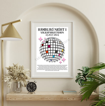 Eras Hamburg Setlist Show Posters | Print | 3 Sizes