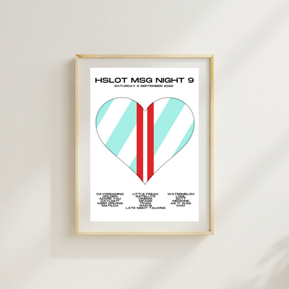 Love On Tour - HSLOT 2022 MSG New York N9 Show Poster Print - 2 styles | 3 sizes