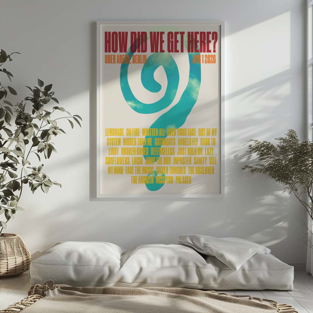 How Did We Get Here Berlin Setlist Print | 5 sizes