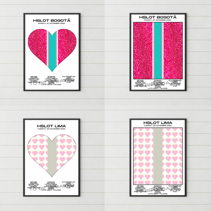 HSLOT 2022 Canada, USA & South America Setlist Posters | All Shows | 3 Sizes
