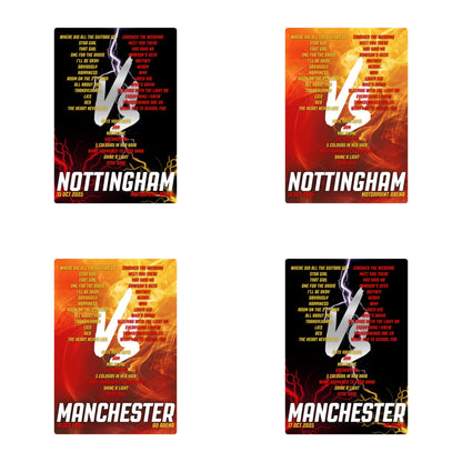 Busted vs McFly Tour Setlist Prints | 2 designs | 3 sizes