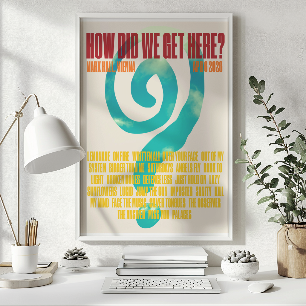 How Did We Get Here Vienna Setlist Print | 5 sizes