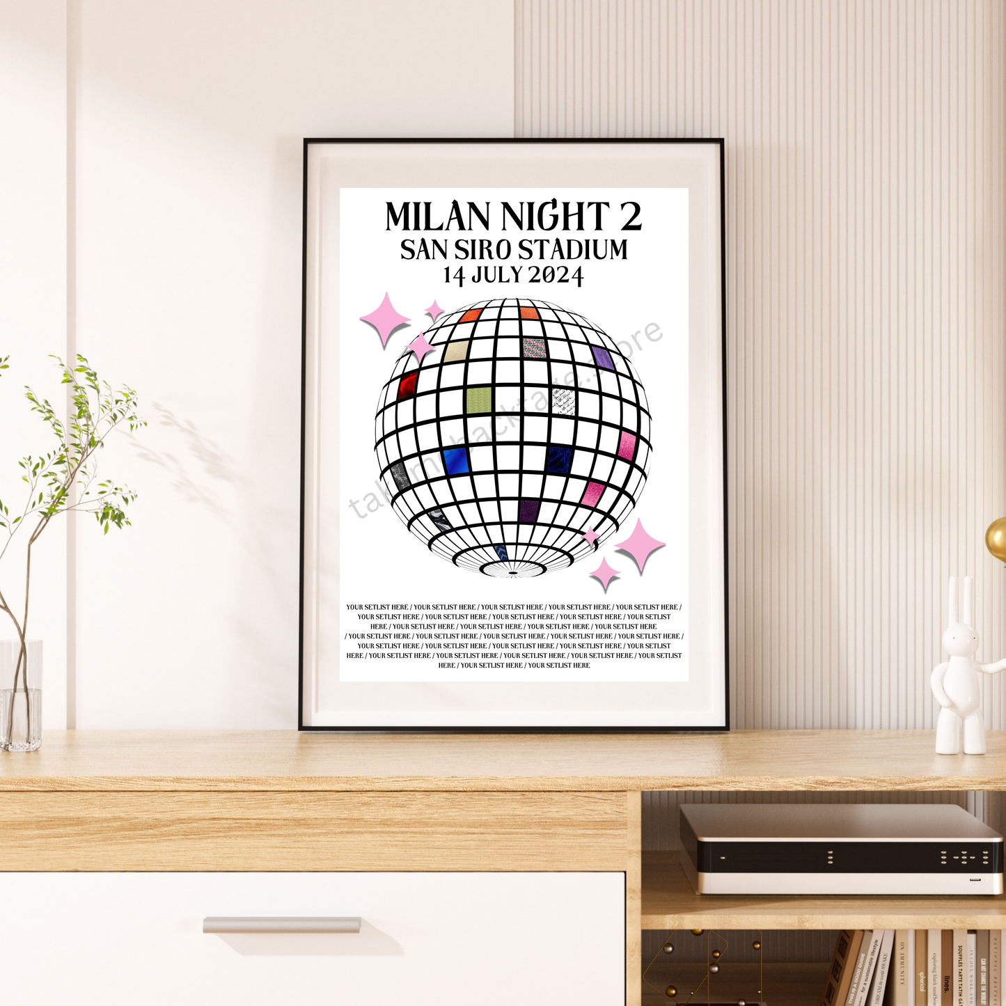 Eras Milan Setlist Show Posters | Print | 3 Sizes