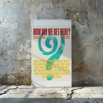 How Did We Get Here Lyon Setlist Print | 5 sizes