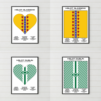 HSLOT 2022 Europe Setlist Posters | All Shows | 3 Sizes