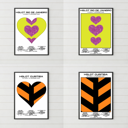 HSLOT 2022 Canada, USA & South America Setlist Posters | All Shows | 3 Sizes