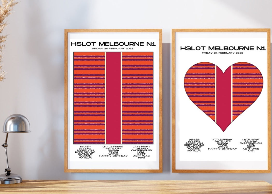 Love On Tour - HSLOT 2023 Melbourne N1 Show Poster Print - 2 styles | 3 sizes