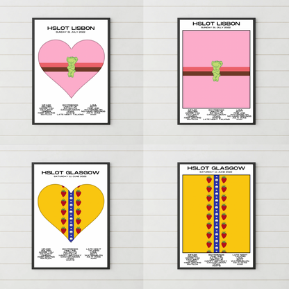 HSLOT 2022 Europe Setlist Posters | All Shows | 3 Sizes