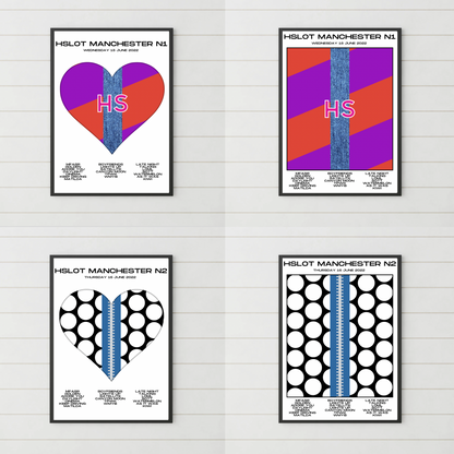 HSLOT 2022 Europe Setlist Posters | All Shows | 3 Sizes