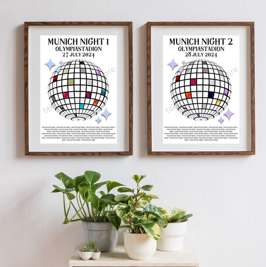 Eras Munich Setlist Show Posters | Print | 3 Sizes