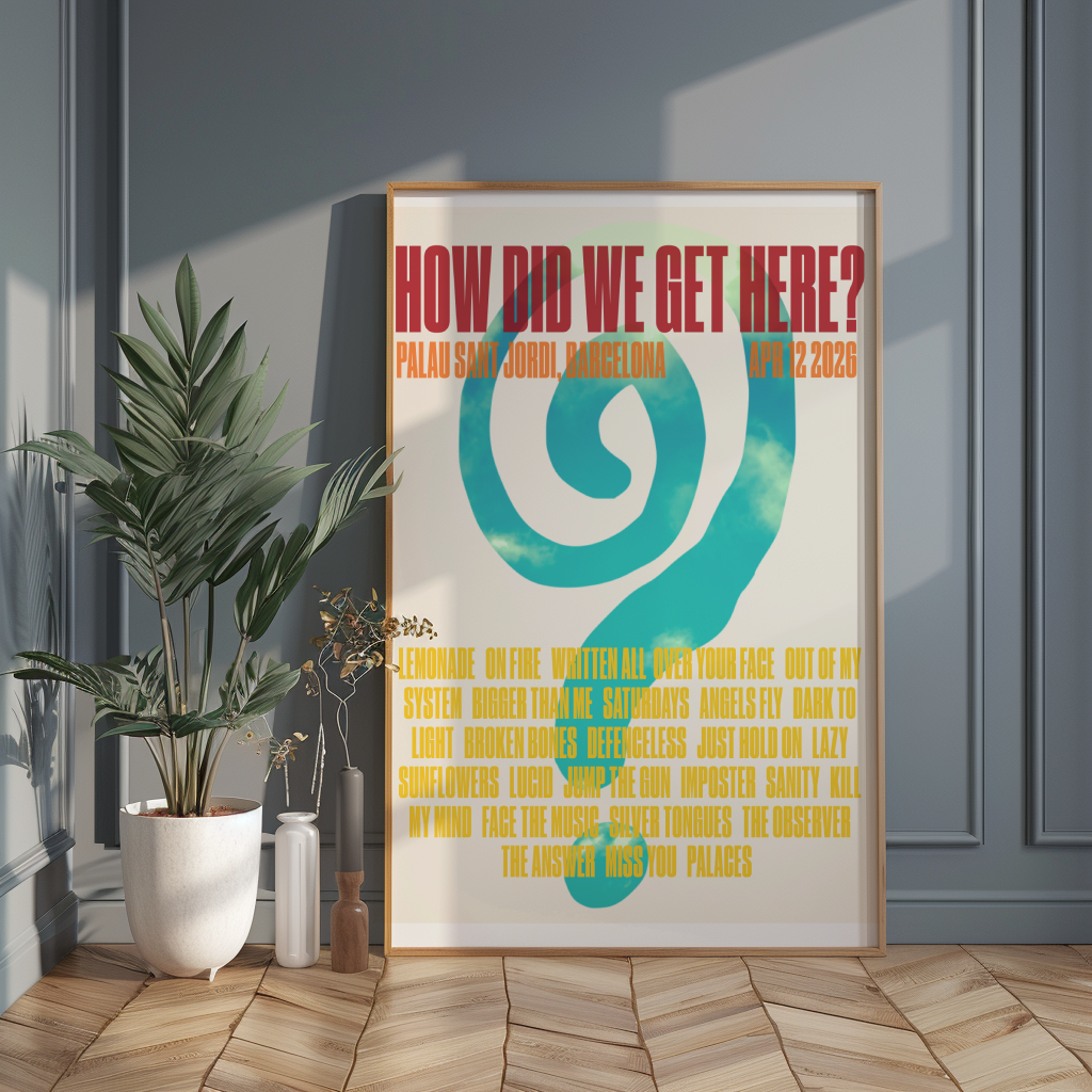 How Did We Get Here Barcelona Setlist Print | 5 sizes