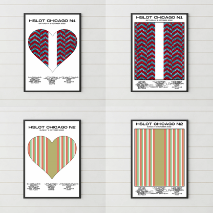 HSLOT 2022 Canada, USA & South America Setlist Posters | All Shows | 3 Sizes