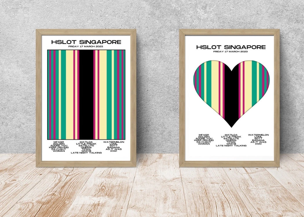 Love On Tour - HSLOT 2023 Singapore Show Poster Print - 2 styles | 3 sizes