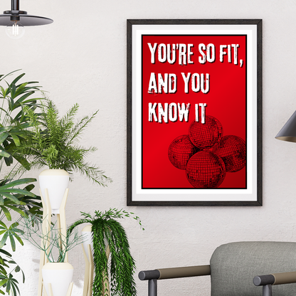 Busted You Said No Lyric Print | 5 Sizes