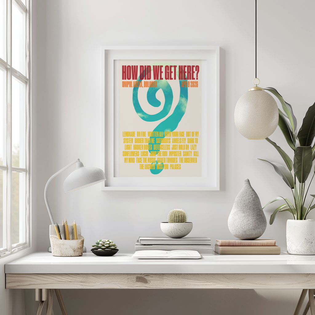How Did We Get Here Bologne Setlist Print | 5 sizes