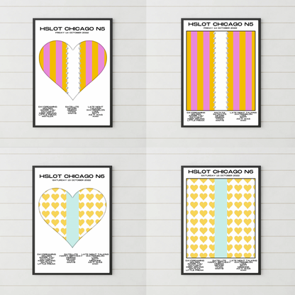 HSLOT 2022 Canada, USA & South America Setlist Posters | All Shows | 3 Sizes