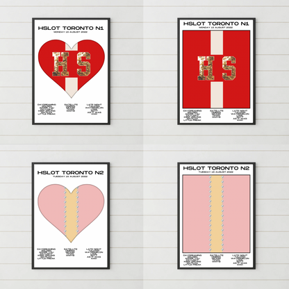 HSLOT 2022 Canada, USA & South America Setlist Posters | All Shows | 3 Sizes
