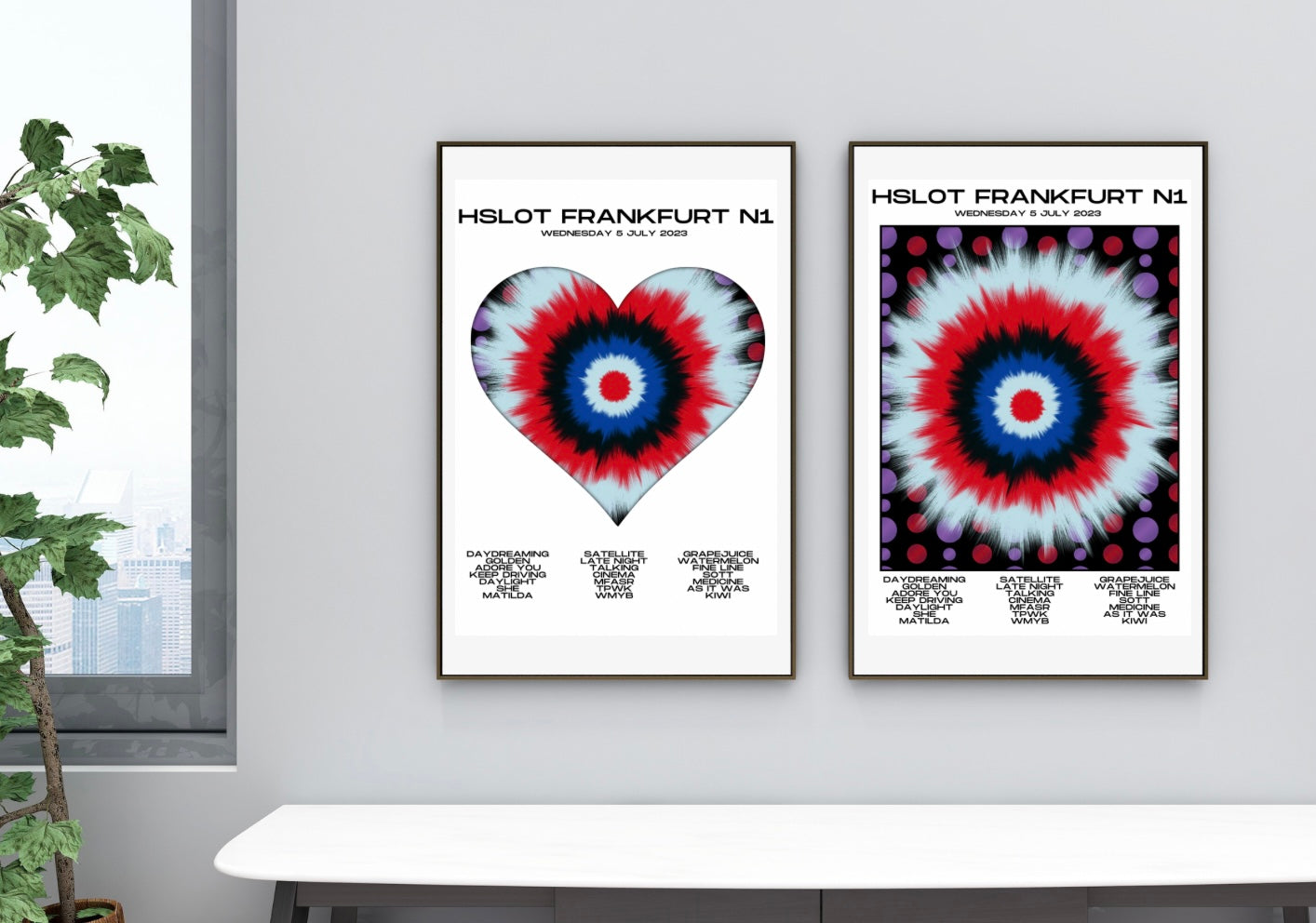 Love On Tour - HSLOT 2023 Frankfurt N1 Show Poster Print - 2 styles | 3 sizes