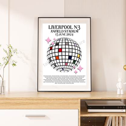 Eras Liverpool Setlist Show Posters | Print | 3 Sizes