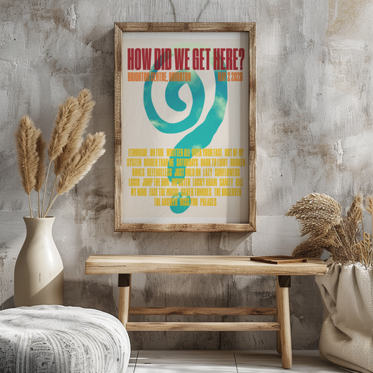 How Did We Get Here Dublin Setlist Print | 5 sizes