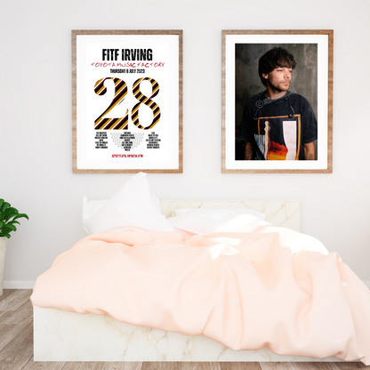 FITF World Tour Irving 2023 Setlist Print