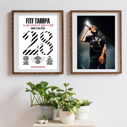 FITF World Tour Tampa 2023 Setlist Print