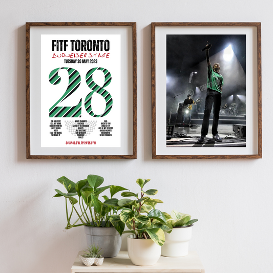 FITF World Tour Toronto 2023 Setlist Print