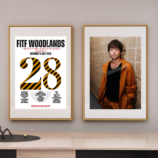 FITF World Tour Woodlands 2023 Setlist Print