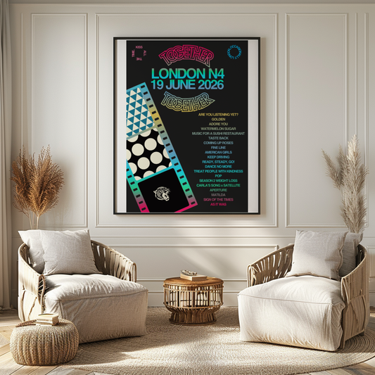 Together Together London N4 (19 June) Setlist Print | 5 sizes