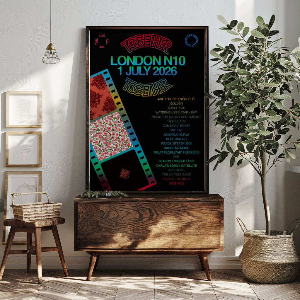 Together Together London N10 (1 July) Setlist Print | 5 sizes