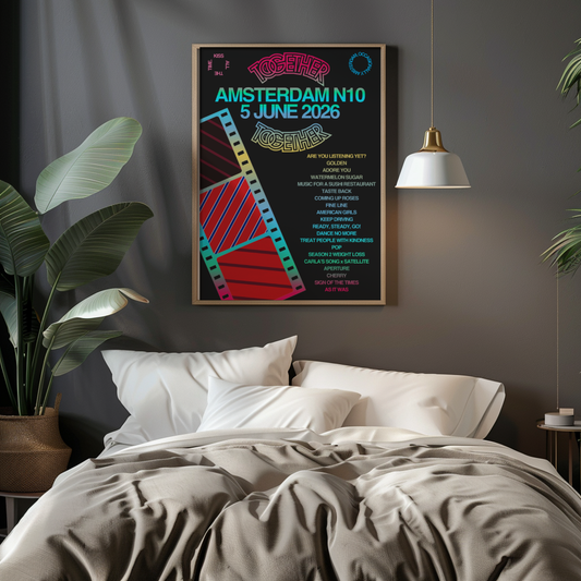 Together Together Amsterdam N10 (5 June) Setlist Print | 5 sizes