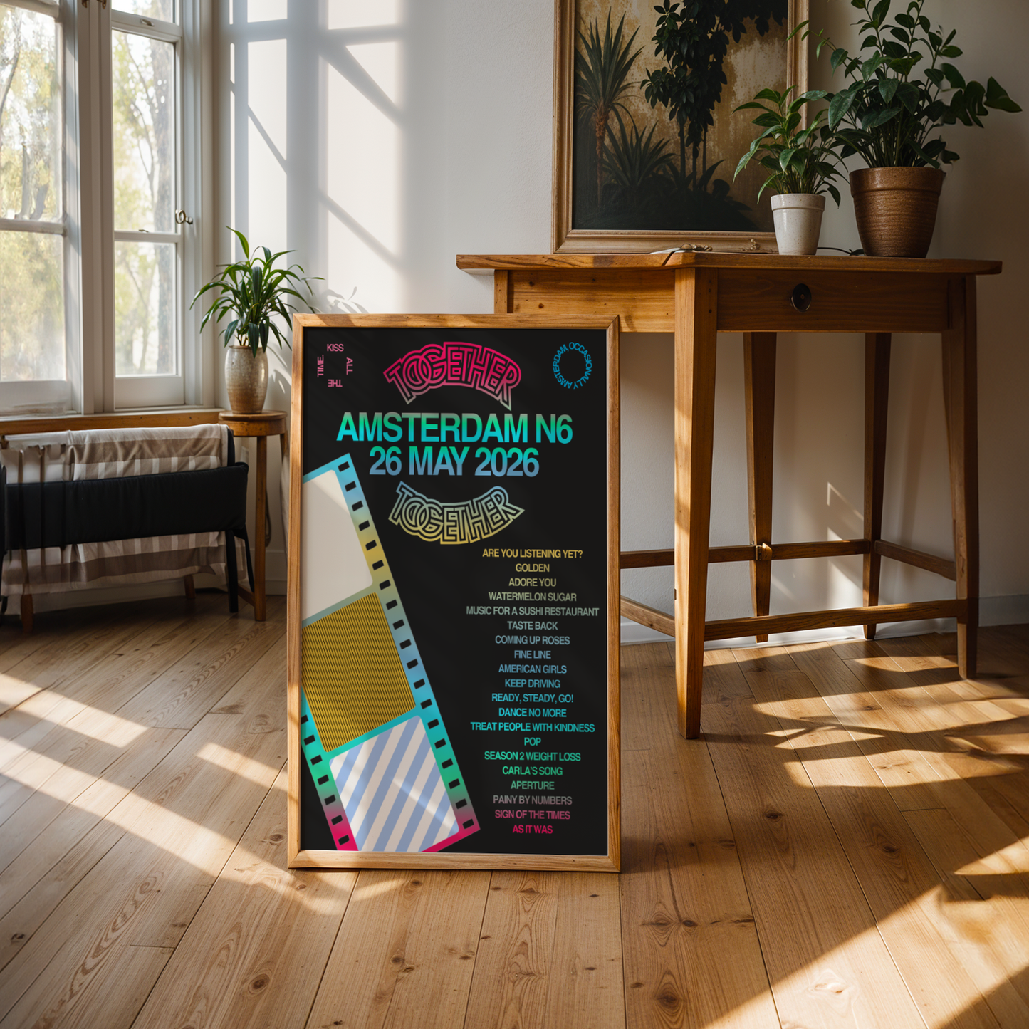 Together Together Amsterdam N6 (26 May) Setlist Print | 5 sizes