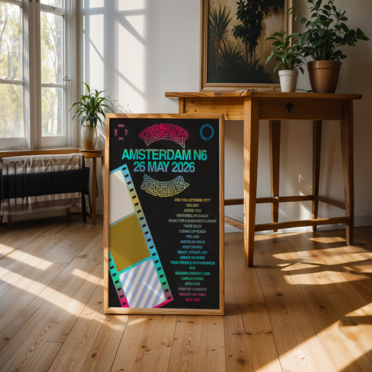 Together Together Amsterdam N6 (26 May) Setlist Print | 5 sizes