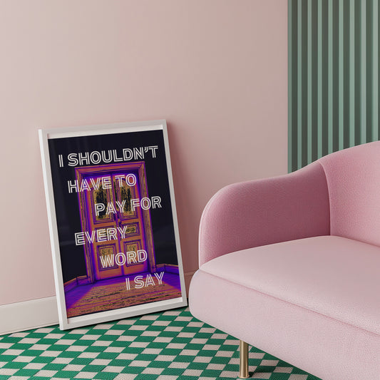 Busted Everything I Knew Lyric Print | 5 Sizes